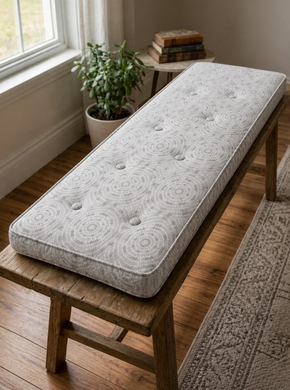 Gray Bench Cushion